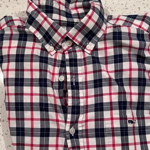 Vineyard Vines Classic Fit Tucker Shirt - Blue / White / Red Pattern - L